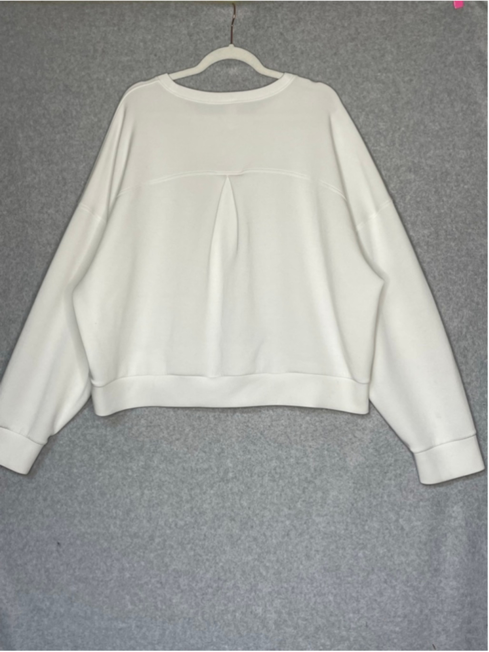 Spanx AirEssentials White Pullover Sweatshirt 2X